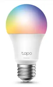 TP-Link Tapo Smart Light Bulbs, 16M Colors RGBW, Dimmable, Alexa A19 60W 2.4GHz