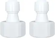 Straight RO Water Fitting 1/2 Female Thread x 1/4 Coupling Hose Pipe Connector Water Filter Reverse Osmosis Parts 2Pcs