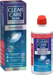 Clear Care Plus Cleaning and Disinfecting Solution with Lens Case, Clear, 12 Fl