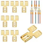8Pcs Back Spade Connector Disconnect Electrical Two-Way Wire Terminal5502