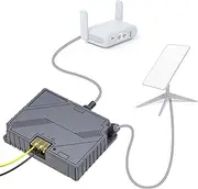 XLTTYWL Starlink PoE Injector - 150W GigE Passive ABS Surge & ESD Protection with High-Speed Network, Ideal for Starlinks Internet Kit Satellite (3 in 1 V2 Starlink Poe)