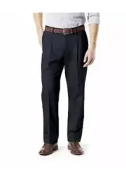 Dockers Men's Signature Khakis Classic Fit Pants Blue 32x34 NEW