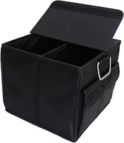 HORIALENCE 1Pc Foldable Car Trunk Storage Box Capacity Portable Organizer for Vehicle Supplies Sturdy Container for Groceries and Tools Easy to Store and Use Color
