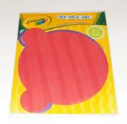 NEW Crayola 10 Shaped Patterned Papers Die Cut Craft Scrapbook Art Head Animal