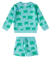[Stella McCartney Kids] Stella McCartney Kids Fleece cotton sweater and sweatpants set Y 2 multicoloured