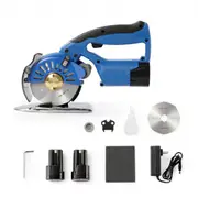 VEVOR Fabric Cutter, 5-Speed Cordless Electric Rotary Fabric Cutting Machine, 1.1" Cutting Thickness, Octagonal Knife, with Replacement Blade and Batt