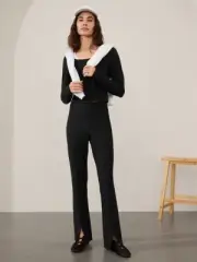 Athleta 8 Move Easy Split Hem Pant Black NEW! #472871