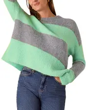 Whistles Striped Pullover Sweater
