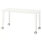 LAGKAPTEN / KRILLE desk, white, 140x60 cm