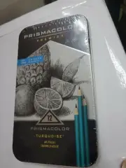 Prismacolor Premier 12 Turquoise Sketching Pencils Soft EUC