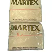 Vintage NOS Martex Hanae Mori Cho Butterfly Ivory Set of 2 Twin Flat Sheets