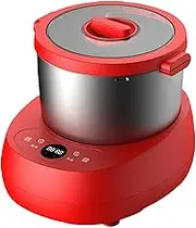 Electric Dough Maker with Fermentation Function, 5L(5.2QT) Dough Mixer Machine with 304 Stainless Steel Bowl, Household Flour Kneading Machine for Pizza Bread, red
