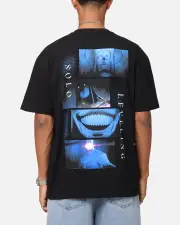 [GOAT CREW] Goat Crew X Solo Leveling Statue Of God Heavy T-shirt Black - Size M M Black