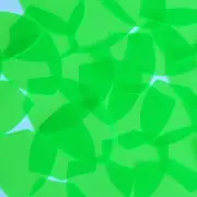 Shield Vinyl Shape 1.5" Green Go Go Fluorescent Edge Glow