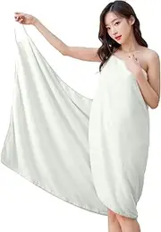 Cxiskyu Women's Shower Wrap Towel | Grow with Straps | Adjustable Quick Dry Absorbent Top Dress for Pool Beach Bathroom