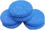 HEALLILY 6Pcs Car Wax Applicator Pads Sponge Waxing Kit for Safe Polishing Cleaning for Cars Furniture Prevents Scratches Easy to Use and Store