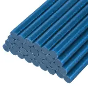 30pcs Mini Hot Glue Gun Sticks 4" x 0.43" for Glue Gun, Glitter Bright Blue