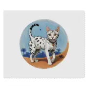 2 x 'Egyptian Mau Cat' Microfibre Lens / Glasses Cleaning Cloths (LC00030503)