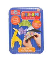 Bendon TS Shure Origami & Fun Fold-Ups Tin Case Instructions 24 Colorful Sheet