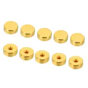 20pcs M5 Cap Nut Acorn Nut Screw Cap Insert Bolt Cover Flat Electrophoretic Gold