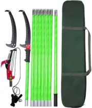 Pole Saw for Tree Trimming 26 Feet Manual Branch Pruner With Sharp Scissor Exten