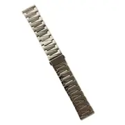 Catzon 20/22mm Classic Metal Watch Straps for Huawei GT/Samsung Watch 4-Silver