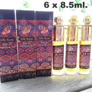 Silk Road x 6 Bottles 8.5ml Kamini Premium Perfume Oil - Roll on - Incense Scent