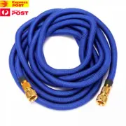 5M - 50ft Flexible Expandable Garden Hose No-Kink Water Hose Pipe Brass Fittings