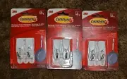 Command Wire 2 Toggle Hooks, Medium, White, Lot Of 3, Organize Damage-Free