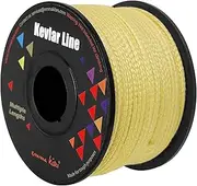 emma kites 100% Kevlar Braided String Utility Cord 100~2000lb High Strength, Abrasion/Flame Resistant, Tactical Survival Cord Fishing Tackle Assist Cord Model Rocket Paracord Trip Line Kite Bridles Camping Cordage