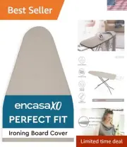 Encasa Homes Elastic Ironing Board Cover with Extra Thick Felt – Heat Resistant