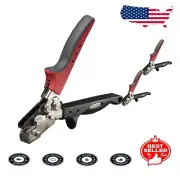 Heavy-Duty Silver Snap Lock Punch with Adjustable Throat Depth - 3 Pack