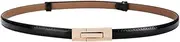[Diyafas] Ladies Adjustable Leather Belts for Women Skinny Waist Strap Dress Decoration Waistband