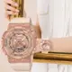 CASIO 卡西歐 G-SHOCK ITZY留真配戴款 粉紅金優雅手錶 女錶(GM-S110PG-4A)