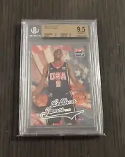 2003-2004 Fleer USA LEBRON JAMES Olympic Rookie Card RC Beauty Rare BGS 9.5 w/10