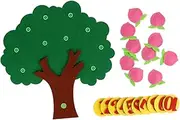LeeQinersw Math Game Wall Decoration with Tree Board for Number Pairing, Peach Tree