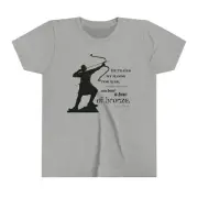 Bend A Bow of Bronze Psalms 18:34 Scripture Biblical Christian T-Shirt Kids