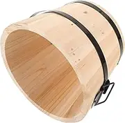 MAGICLULU Barrel Sushi Storage Bucket Steaming Bucket for Rice Tofu Sushi Compact Food Storage Container for Home Hotel Restaurant Use Easy to Clean