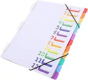 KICHOUSE Binder Organizer Layer Spiral Bound Expandable File Folder Office School Home Document Organizer
