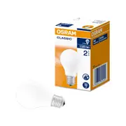Osram 77W E27 Warm White Frosted Classic A Shape Round Halogen Light Globe