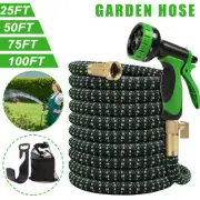 4X Stronger Deluxe Expandable Flexible Garden Water Hose (25ft，50ft,75ft,100ft)