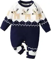 [MSTOZE] Baby Boy Christmas Sweater Pullover Outfit Toddler Sweater Girls Deer Christmas Sweater for Christmas Best Gift
