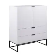 Modern Furniture SVANA Tall Sideboard 100cm - White