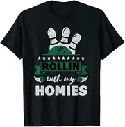 [VidiAmazing] Rollin with My Homies Retro Bowling ds389 T-Shirt