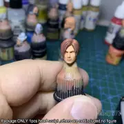 Premium 1/18 Scale Leon Head Sculpt Man Soldier Head For DIY 3.75" Figure
