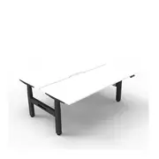 1500Mm 2Person Workstation Natural White And Black