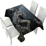 Gothic Fantasy Art the Mad Queen Dragon and Skulls Tablecloth