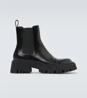 [Balenciaga] Balenciaga Tractor leather boots AU 6 black