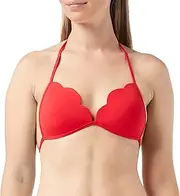 [Seafolly] Women's Petal Edge Fixed Tri Bikini Top Swimsuit