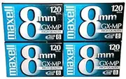 Maxell 8mm GX-MP120 Videotapes (4-pack)